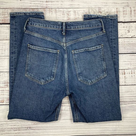 Agolde Riley High Rise Straight Silence Blue Jeans, Women’s Size 26 - Picture 3 of 8